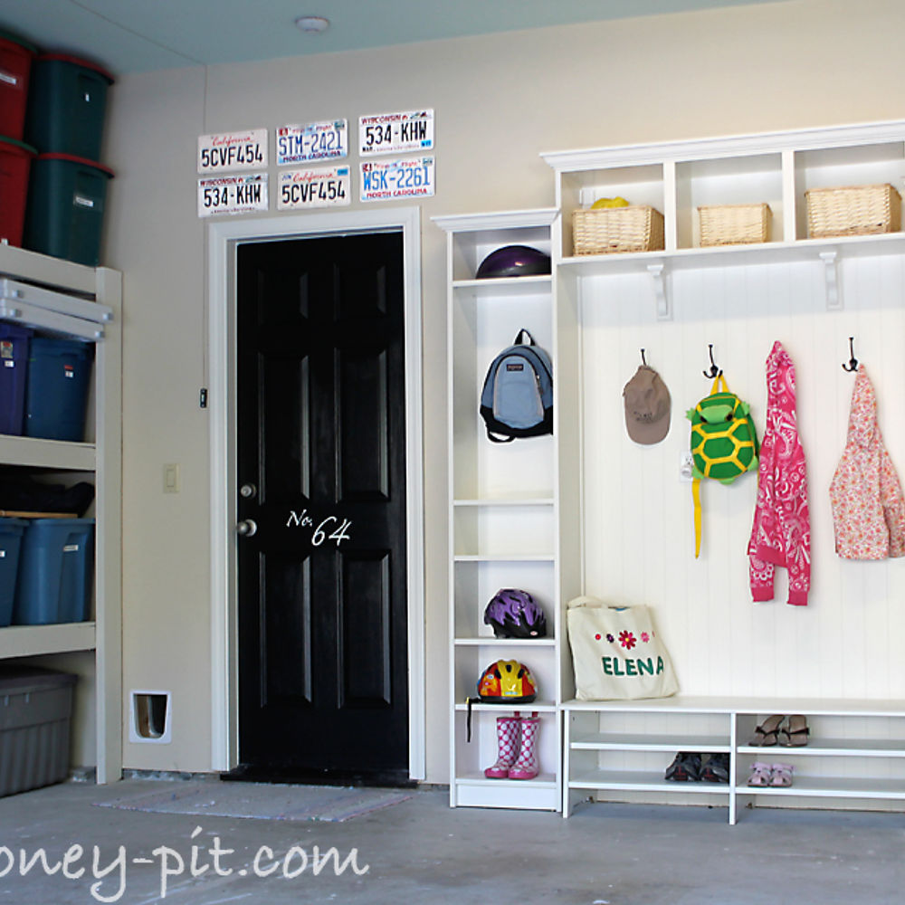 mud room in garage photo - 1