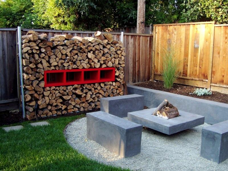 pictures of fire pits in a backyard photo - 1