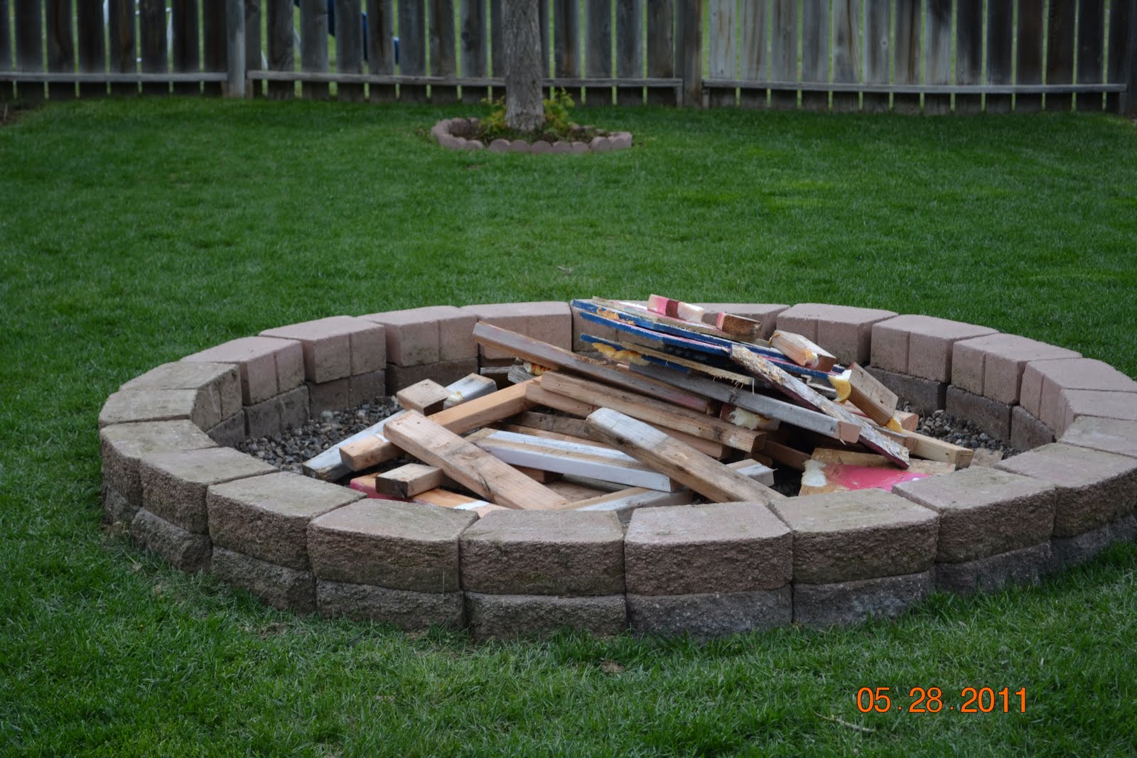 pictures of fire pits in a backyard photo - 2