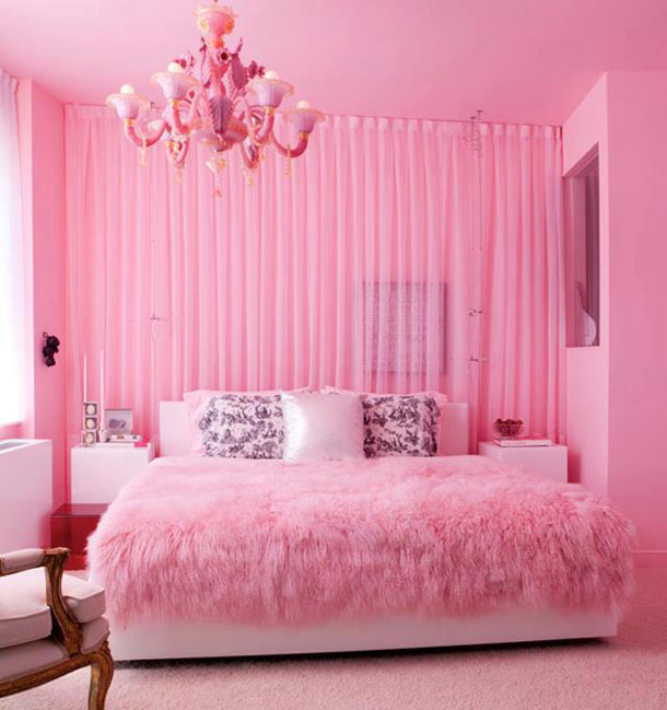 pink girl bedroom photo - 2