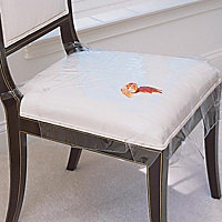 plastic seat covers for dining room chairs photo - 1