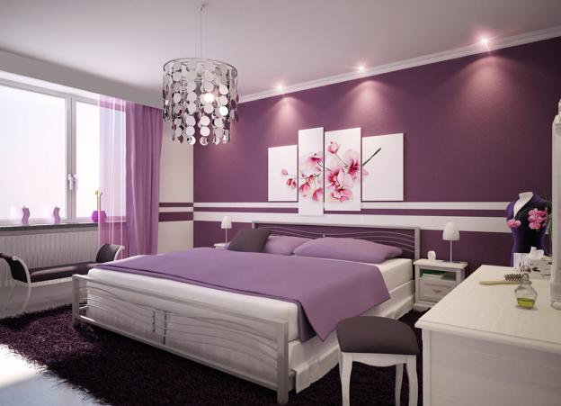 plum colored bedroom ideas photo - 2