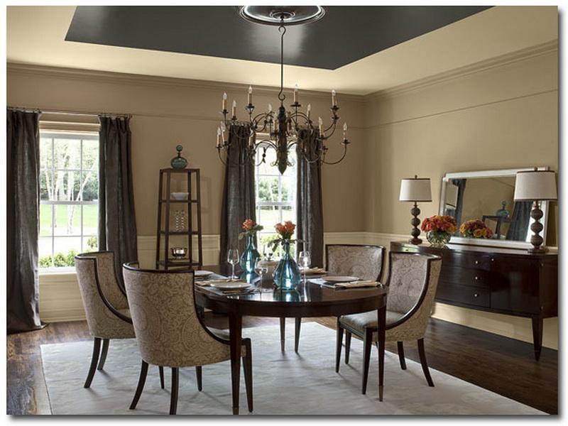 popular paint colors for dining rooms photo - 1