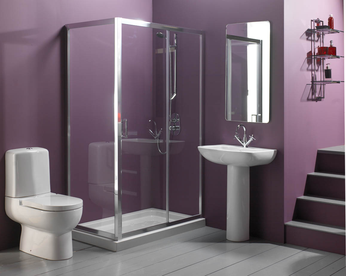 purple bathroom photo - 1
