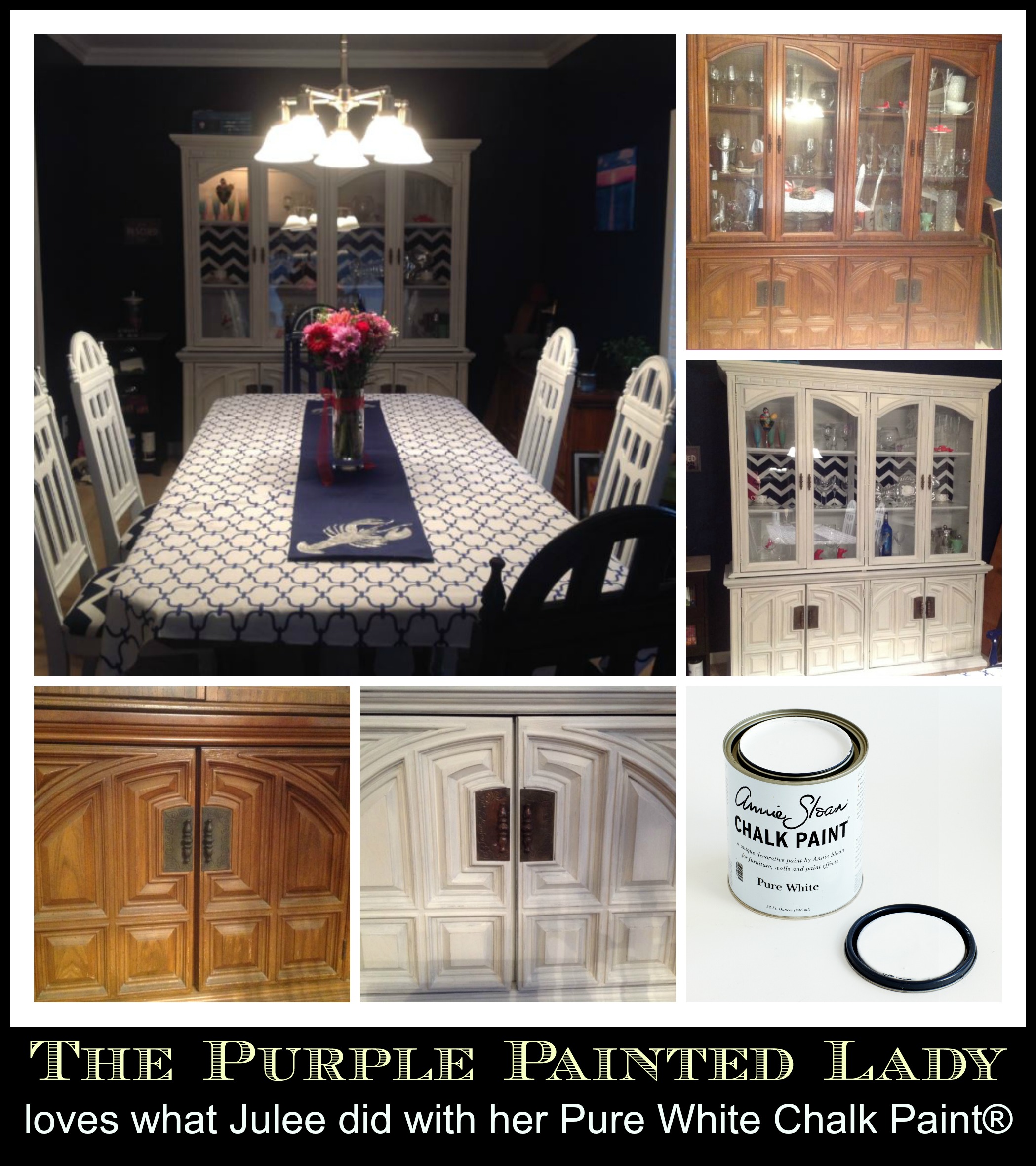 purple dining room photo - 2