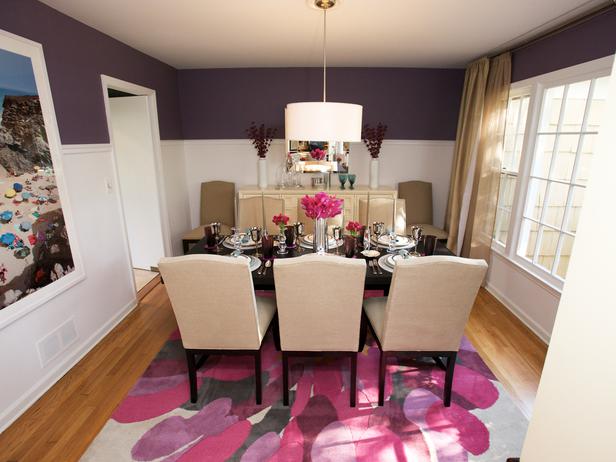 purple dining rooms photo - 1