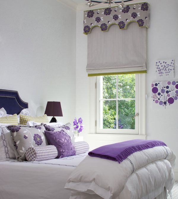 purple girls bedroom photo - 2