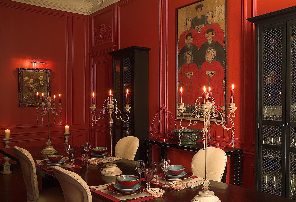 red dining rooms photo - 1