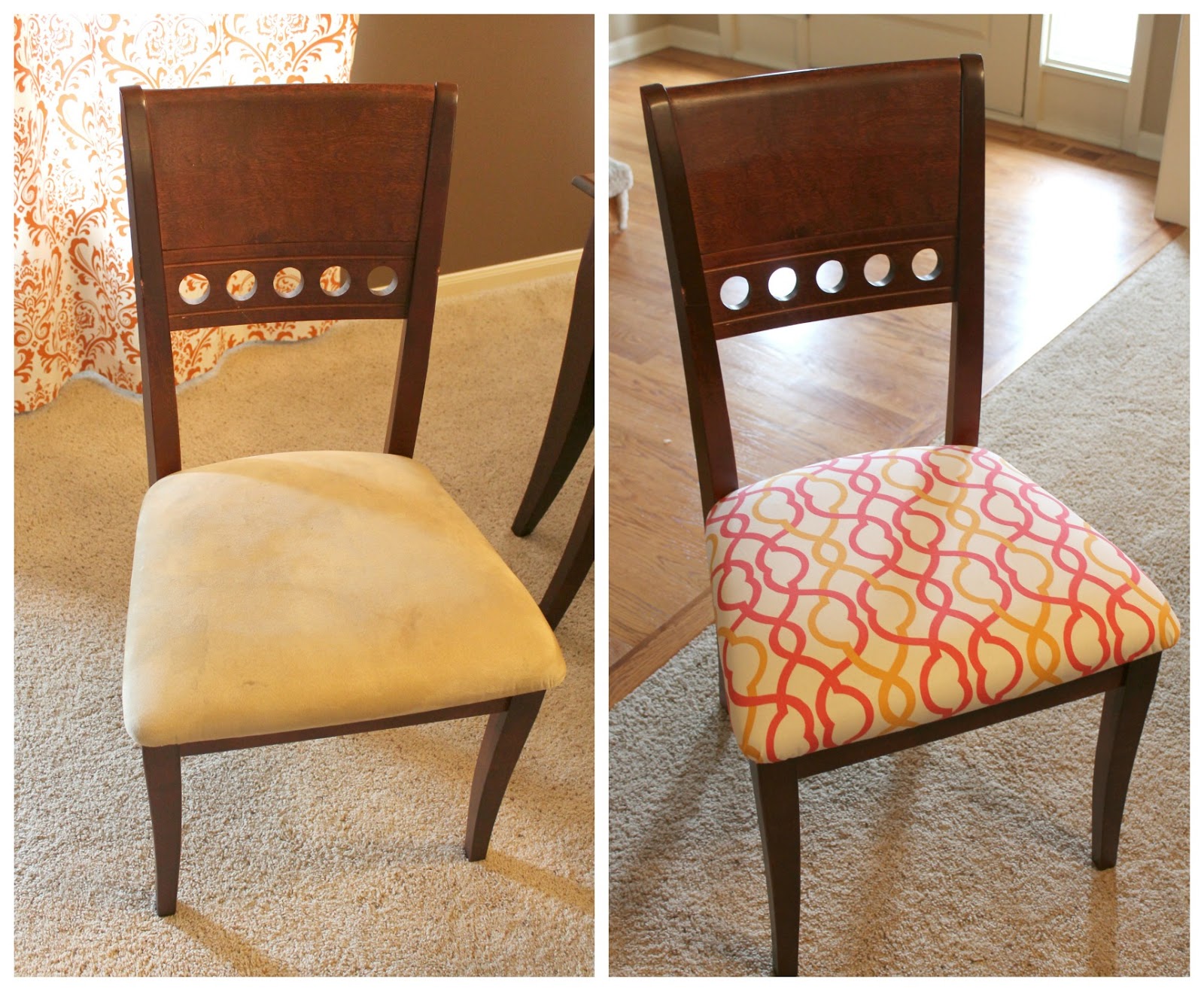 reupholstering a dining room chair photo - 2