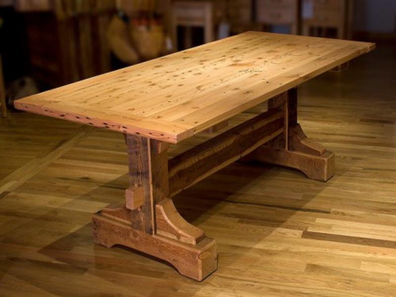 rustic dining table plans photo - 2
