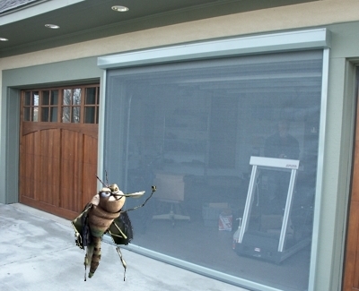 screen door garage photo - 1