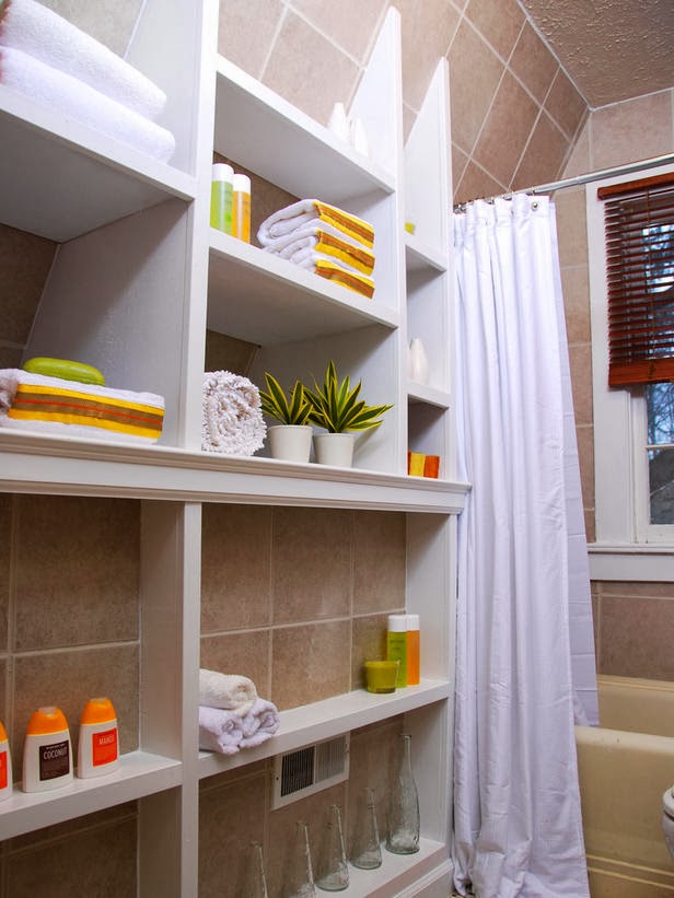 shelving ideas for small bathrooms photo - 1