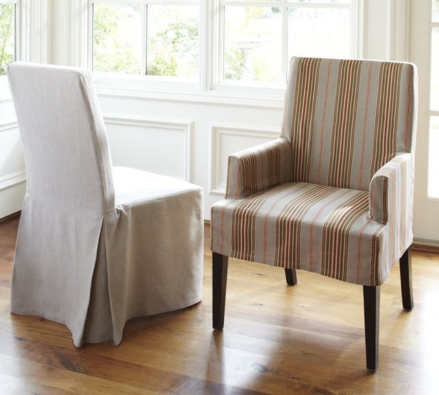 slip cover dining chair photo - 2