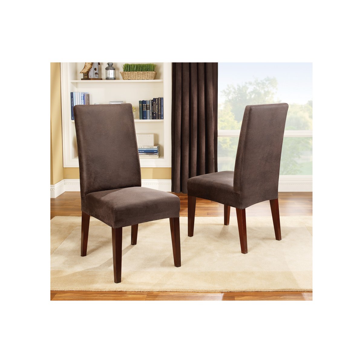slip covers dining chairs photo - 2