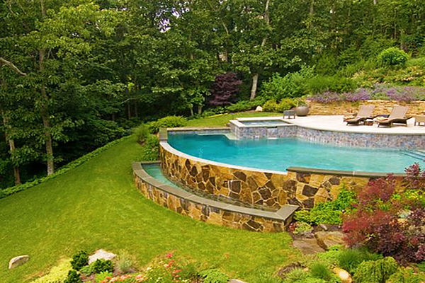 sloped backyard ideas photo - 1