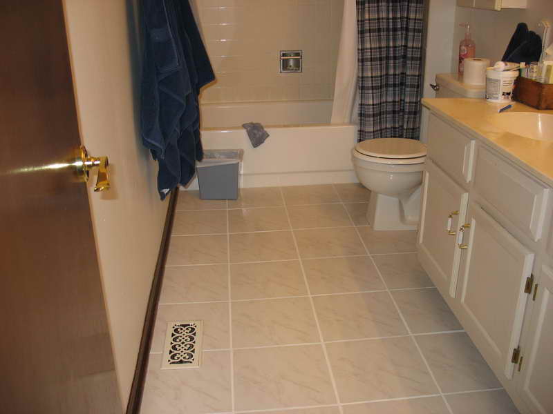 small bathroom tile floor ideas photo - 1