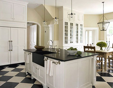 small kitchen with white cabinets photo - 2