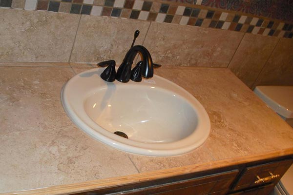 tiled bathroom countertops photo - 1