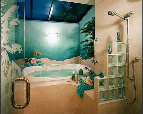 tropical bathroom ideas photo - 1