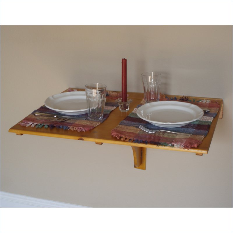 wall mounted folding dining table photo - 1
