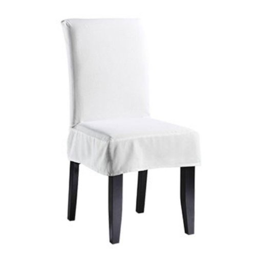 white dining room chair covers photo - 1