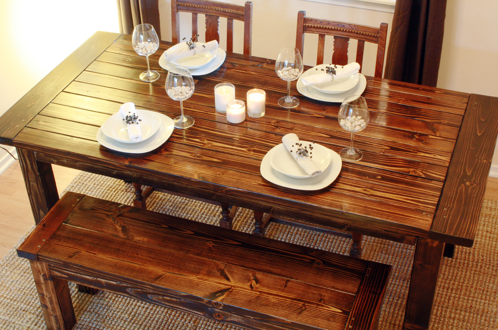 wood dining table plans photo - 1