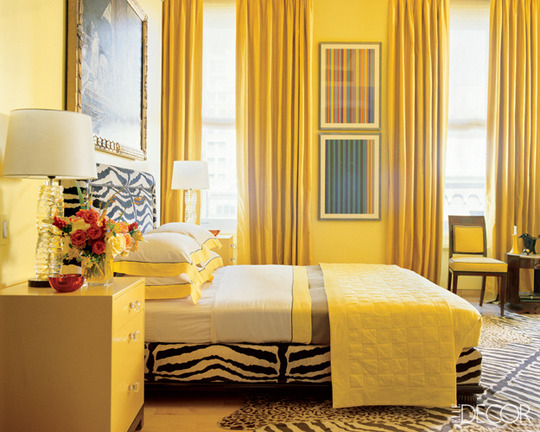 yellow bedroom walls photo - 2