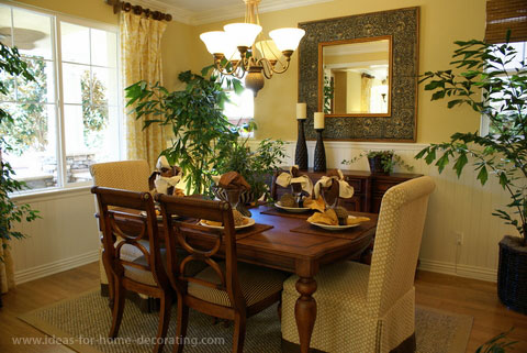 yellow dining rooms photo - 1
